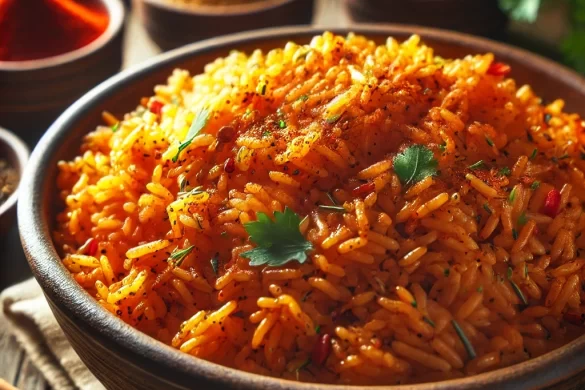 an image of a bowl of spanish rice by owlcreek.ca made in DALL-E