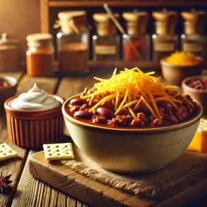 Quick & Easy Chili by Owl Creek Farm made in DALL-E