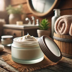 Image of body butter by Owl Creek Farm made in DALL-E