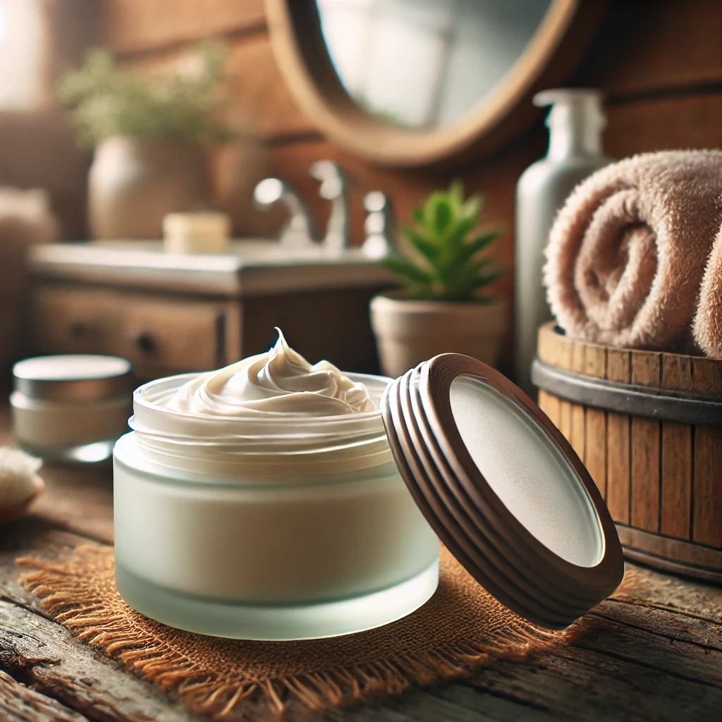 Image of body butter by Owl Creek Farm made in DALL-E