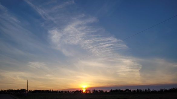 Owl Creek Farm, Little Smoky, MD of Greenview Sunset May 12, 2023
