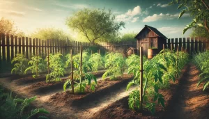 Tomato Garden by Owl Creek Farm made in DALL-E
