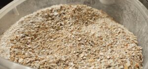 a photo of finely crushed eggshells by Owl Creek Farm
