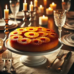 an image of pineapple upside down cake by owlcreek.ca made in DALL-E